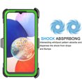 thumbnail image 4 of Tekcoo Phone Cases for Samsung Galaxy A54 5G 2022 6.4", [Built-in Screen Protector] Combo Holster Belt Clip [Heavy Duty] [Kickstand] Full-Body Rugged Holster Case -Green, 4 of 7