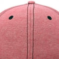 thumbnail image 2 of DALIX Premium Flat Bill Snapback Chambray Hat 6 Panel Cap (Red), 2 of 7