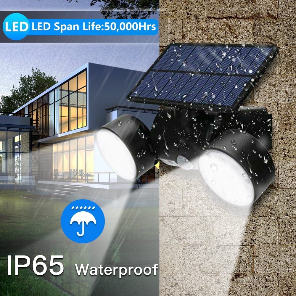 Solar Motion Sensor Detector Home Security 140 LED Light Guardian Spotlight NEW