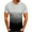 Light Grey, variant on PATLOLLAV Mens,Men 3D Print Lapel Half Button Pullover Athleisure Short Sleeve T-Shirt