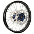 thumbnail image 1 of Warp 9 Complete Wheel Kit - Rear 19 x 2.15 Black Rim/Blue Hub/Silver Spokes and Nipples for Yamaha YZ250F 2001-2008, 1 of 1