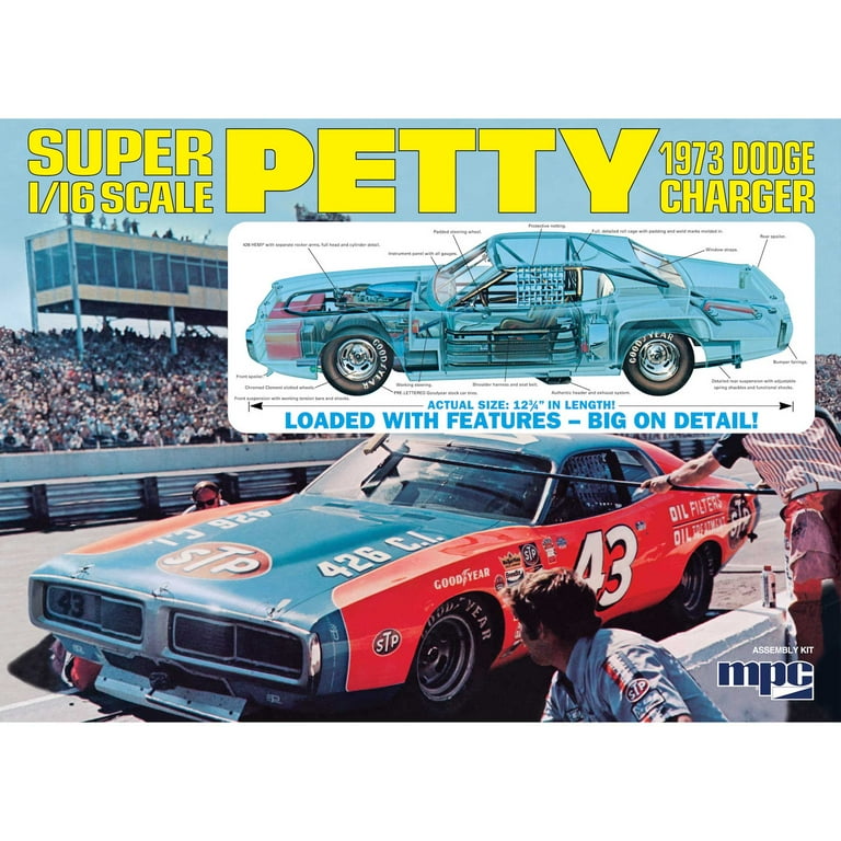 自動車 Richard Petty 1/16 MPC model car kit MPC 1:16 Richard Petty 1973 Dodge Charger - YouTube