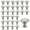 silver, variant on 40 Pieces Kitchen Cabinet Knobs, Mushroom Handle with Screws, Round Cabinet Pulls, Kitchen Cupboard Drawer Knobs, Kitchen Cabinet Handles