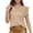 Gold, variant on TARIENDY Womens Sequin Shirts Elegant Ruffled Short Sleeve Party Tops Fashion Sparkly Glitter Shirt Loose Fit V Neck Tunic Tops White S