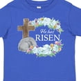 thumbnail image 4 of Inktastic Easter He Has Risen with Cross and Flowers Boys or Girls Toddler T-Shirt, 4 of 5