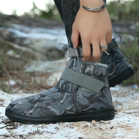 

Gift for Womens VEKDONE Snow Boots Plus Velvet To Keep Warm Outdoor Cotton Shoes Skating Shoes High-top Thickening To Keep Warm