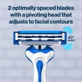 thumbnail image 4 of Gillette Skin Guard Sensitive Disposable Razors for Men, Blue, 4 Razors, 4 of 9