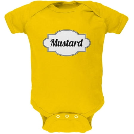 Halloween Mustard Costume Yellow Soft Baby One Piece