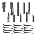 thumbnail image 1 of Juego de peines Zulema 10 peines y 12 horquillas color negro, 1 of 8