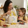 thumbnail image 4 of Cute Duck Tote Bag with Dangling Feet Quilted Handbag Purse for Shopping Travel Everyday Use, 4 of 5