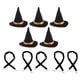 thumbnail image 1 of 10 piezas mini sombreros de bruja para decoraciones de Halloween, 1 of 3