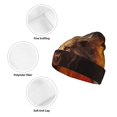 thumbnail image 3 of Kdxio Cool Fire Lion Winter Beanie for Men Women Beanie Knit Hat Cuffed Cap Beanie Knit Chunky Snow Cap, 3 of 6
