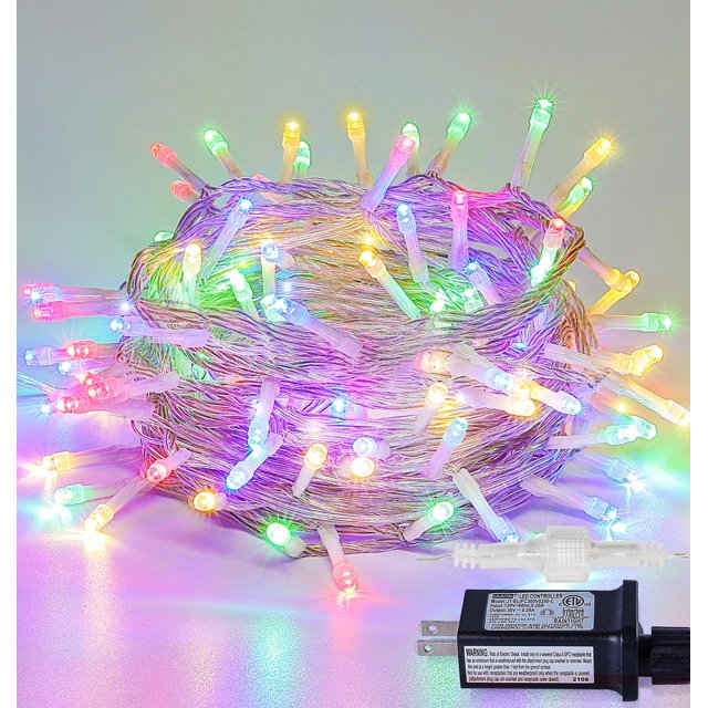 Cadena de luces MYGOTO de 10 m, 100 LED, impermeables, multicolor