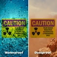 thumbnail image 5 of (2 Pack) Film Badge Required OSHA Caution Radiation Sign 7 Inch X 5 Inch Vinyl Label Decal Sticker Weather Resistant, UV Protected for Workplace, Business, and Construction Site, Made, 5 of 7