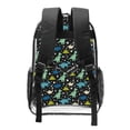 thumbnail image 2 of Zufioo Dinosaur Print Transparent Backpack, 16-inch PVC Waterproof Schoolbag, Suitable for Campus Work and Travel, Unisex, 2 of 7