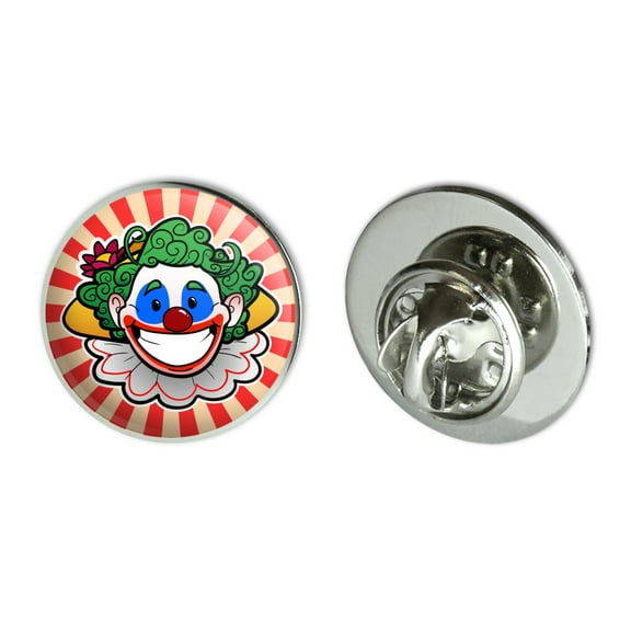 Clown Happy Face Metal 0.75" Lapel Hat Pin Tie Tack Pinback