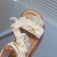 thumbnail image 7 of Duqingm Girls Summer Sandals Toddler Girls Sandals Soft Rubber Princess Flat Shoes Summer Flower Girl Shoes White,12, 7 of 7