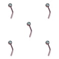 thumbnail image 1 of Langgg Nez Goujons Style Simple Femme Dressing Orner Accessoire de Décoration de Mode en Acier Inoxydable en Forme de L Bijoux Vis de Type 1 Type3 NO3, 1 of 6