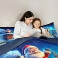 thumbnail image 5 of Castle Fairy 3-Piece Queen Comforter Set - Santa Cabin, Xmas, 5 of 8