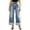 A-BU2#392, variant on Women's High Waist Eyelet Jeans Wide Leg Edgy Streetwear Party Casual Trousers