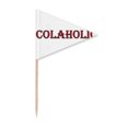 thumbnail image 1 of Stylish Word Colaholic Art Deco  Fashion Toothpick Triangle Cupcake Toppers Flag, 1 of 3