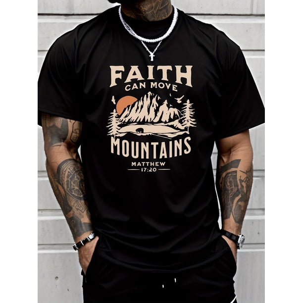 Men's Crew Neck Graphic T-shirt With Fancy Print, Casual Comfy , Trendy Short Sleeve Top For Summer Daily Wear Tee For Adult, Men, Women, Teen, Teenager, Adolescent,Youth