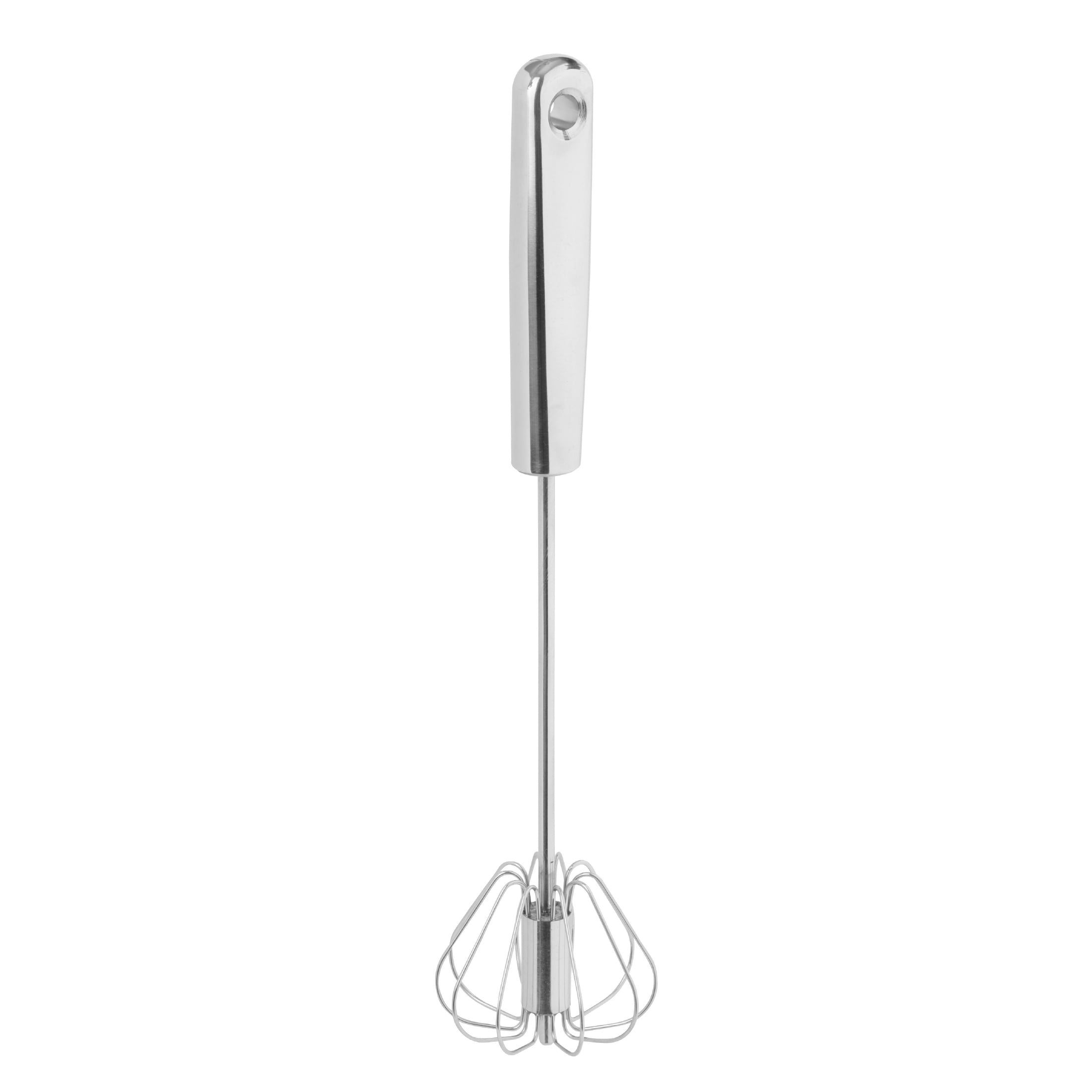 Mainstays Large Stainless Steel Push Whisk 12-Inch