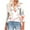 Pink Tops for Women_x, variant on CYMMPU Women's Casual Floral Printed 3/4 Length Sleeve Trendy Tunic Tops Business Work Blouses V-Neck Summer Fall Basic Tees Shirts 2025 Clothes Green S