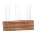 thumbnail image 5 of Raindrops 1 Set Creative Wood Stand Hydroponic Plant Containers Hydroponic Glass Vases, 5 of 8