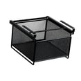 thumbnail image 3 of Organizador metálico para cajones bajo el armario, porta bragas deslizante que ahorra espacio, perchero para corbatas Negro, 3 of 9