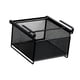 thumbnail image 3 of Cesta extraíble de metal para armario, organizador bajo el mueble para sujetadores, calcetines, corbatas y cinturones Negro, 3 of 9