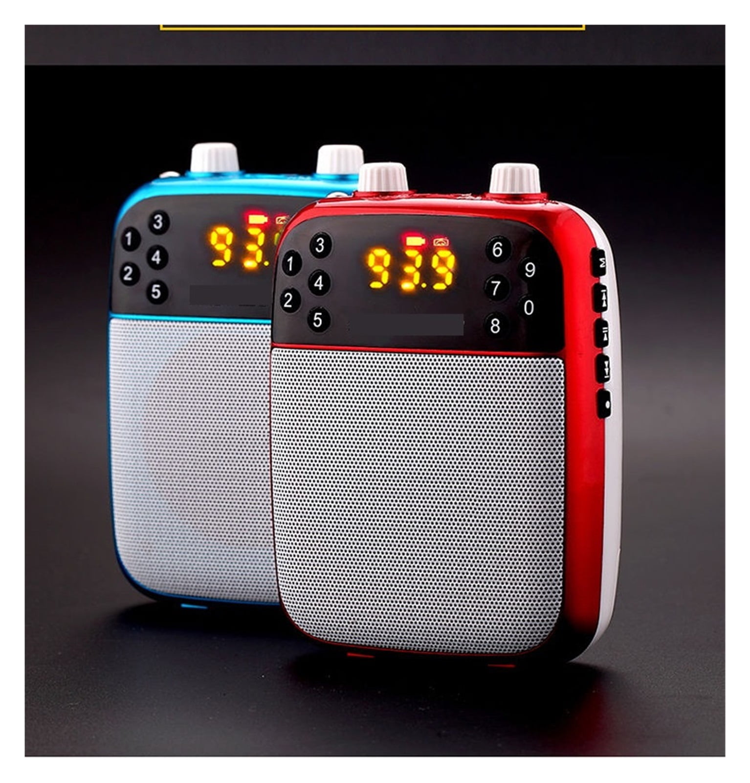 Wireless Megaphone Portable Voice Amplifier Teacher Guide Microphone Speaker 5W Support TF Card U Disk MP3 Player ,Powerful Voice Amplifier