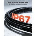 thumbnail image 5 of VEVOR Solar Panel Wire, 100 ft Black + 100 ft Red Kit, 10 AWG (6 mm²) Solar Panel Extension Cable,PV Tinned Copper Wire, for Outdoor Home Off-Grid Photovoltaic Systems Automotive RV Boat Marine, IP67, 5 of 9