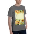 thumbnail image 2 of Bingfone Sunflowers On A Yellow Background Men'S Loose Fit Short-Sleeve Pocket T-Shirt, 2 of 7