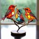 thumbnail image 4 of Decoración de pájaros en rama, fácil instalación, adornos rústicos de pájaros para jardín de balcón, 4 of 8