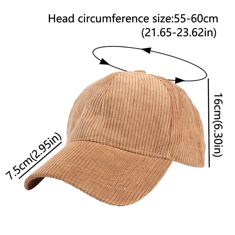 Unisex Corduroy Baseball Cap Adjustable Buckle Soft Breathable Durable 6 Panel Corduroy Solid Buckle Hat – Waycap Retail main image 2
