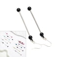 thumbnail image 2 of URTERYSER Beadable Earrings Handmade Beaded Dangle Earrings Simple Ear Pendant Charm Women Jewelry Accessory for DIYs Enthusiasts Pink, 2 of 8