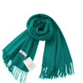 thumbnail image 4 of MEICHEN Neck Warmer for Delicate Ladies Fashion Solid Color Tassel Feeling Neck Warmer Winter Comfortable Faux Woolen Scarf Winter Accessories Green, 4 of 4