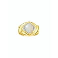 thumbnail image 6 of RYLOS Rings for Women 14K Yellow Gold Ring XOXO Hugs & Kisses 9X7MM Gemstone & Diamond Ring Opal African Jewelry for Women Size 6, 6 of 7