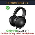 thumbnail image 2 of SOULWIT Replacement Earpads for Sony MDR-Z1R (MDRZ1R) WW2 Signature Hi-Res Headphones, Ear Pads Cushions with Soft Protein Leather - Black, 2 of 6
