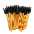 thumbnail image 1 of 50Pcs Disposable Mascara Wands Eyelash Brushes Applicator Makeup Tool Portable for Foundation Blush Concealer Eyeshadow Golden + Black, 1 of 1