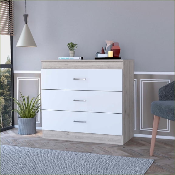 Dressers, Cambridge 3-Drawer Wengue Dresser | Engineered Wood