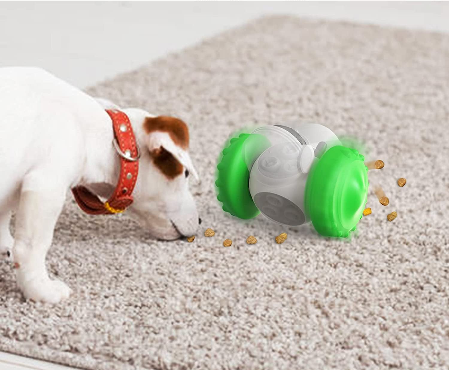 Atogafigo Dog Toys Ball 5.6 inch Dog Puzzle Toys Treat Dispensing Dog Slow  Feeder Stimulating Toy Dog Enrichment Toys Dog Interactive Toy Squeaky Dog