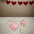 thumbnail image 1 of Collar versátil Yinane con Colgante de llave de piedra rosa para parejas, 1 of 8