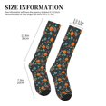 thumbnail image 4 of Rateoe Autumn with Pumpkins Compression Socks for Women and Men 20-30mmHg-Circulation Support Socks Knee High Nurse Pregnant Running Medical and Travel Athletic, 4 of 7
