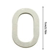 thumbnail image 2 of 100Fens 7CM Self Adhesive Mailbox Numbers, Acrylic Door Address Sign Stickers, Raised 3D Effect, for Residence, Apartment, Office Room, Mailbox (Number 0-9, Silver Tone), 2 of 6