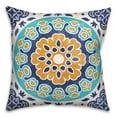 thumbnail image 2 of Creative Products Blue and Orange Flower Mandala 20x20 Indoor / Outdoor Pillow, 2 of 2