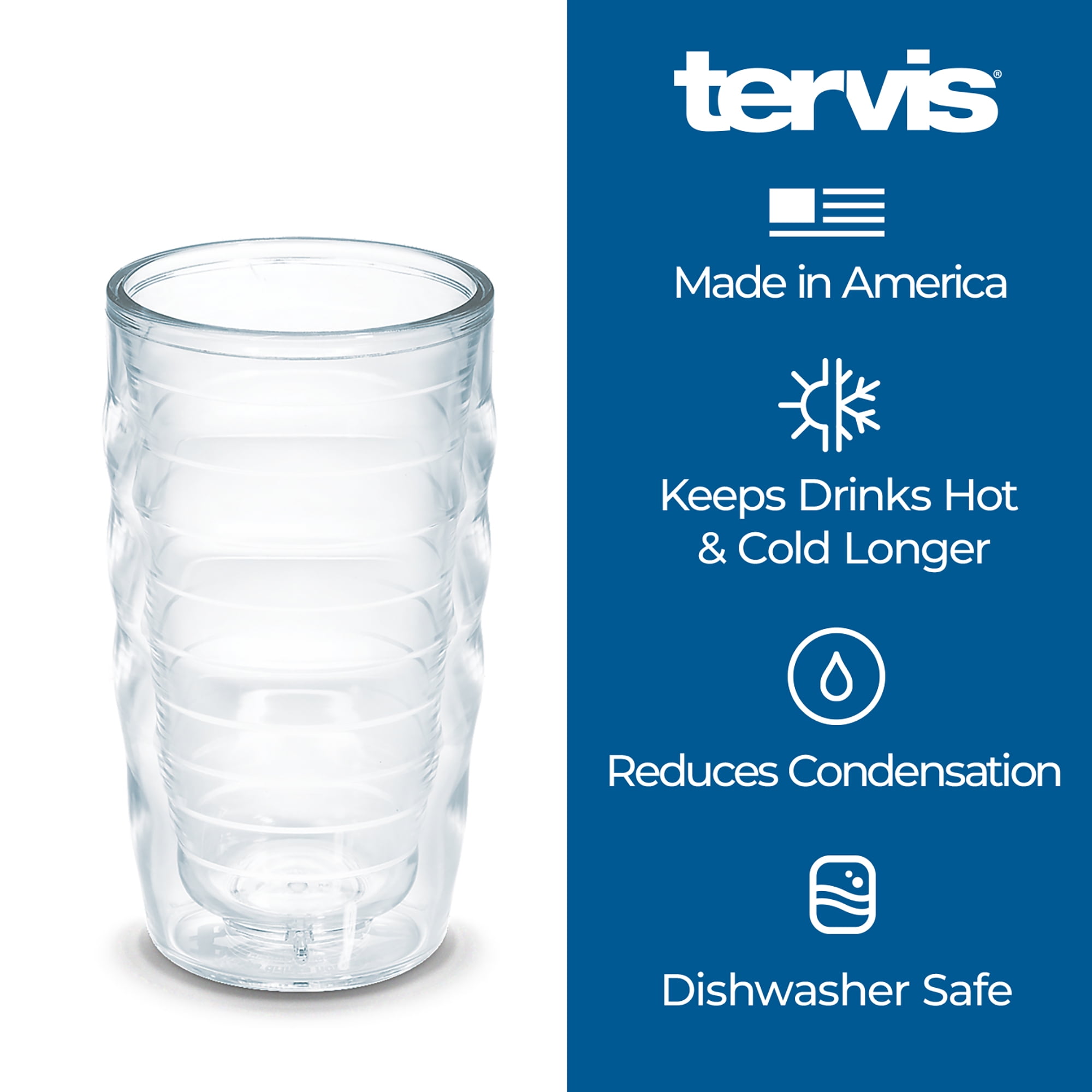Tervis Double Walled NASCAR Insulated Tumbler Cup Keeps Drinks Cold & Hot, 10oz Wavy, Daytona 500 Pattern