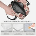 thumbnail image 5 of DouZhe Lunch Bags for Women and Men, Retro American Flag Patriotic Prints Reusable Portable Insulated Cooler Waterproof Lunch Tote Bag for Travel Work Picnic, 5 of 7
