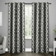 thumbnail image 3 of Exclusive Home Gates Sateen Room Darkening Blackout Thermal Grommet Top Curtain Panel Pair, 52"x96", Taupe, 3 of 5